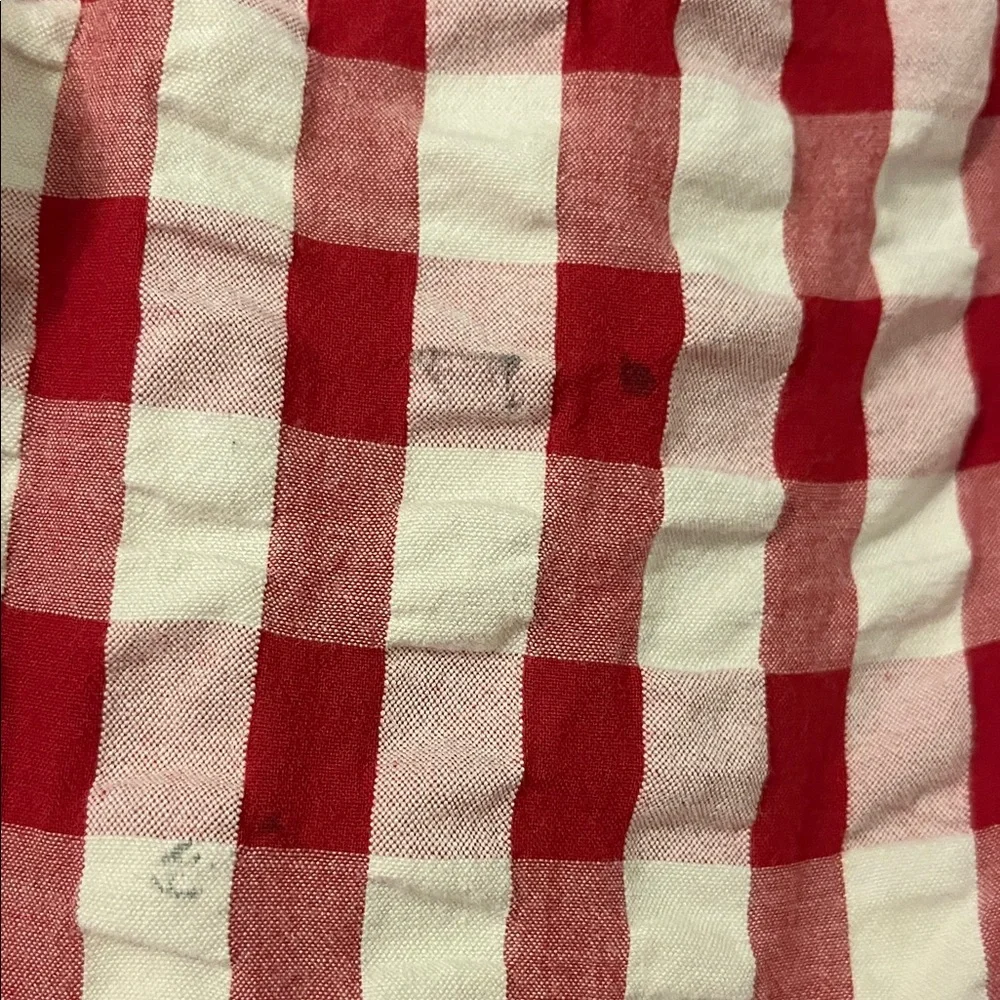 Red and White Checkered Kids Dress - Picture 3 of 3